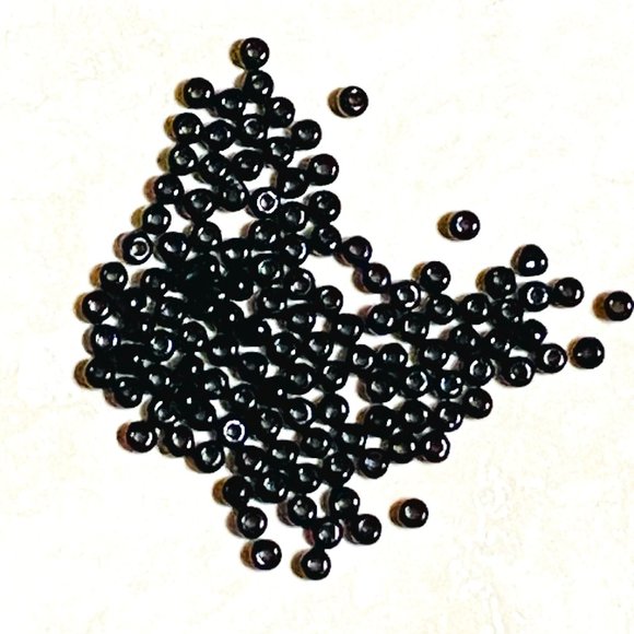 3/$10, Seed Beads Lustre Rocaille ~Black~ - Picture 1 of 3